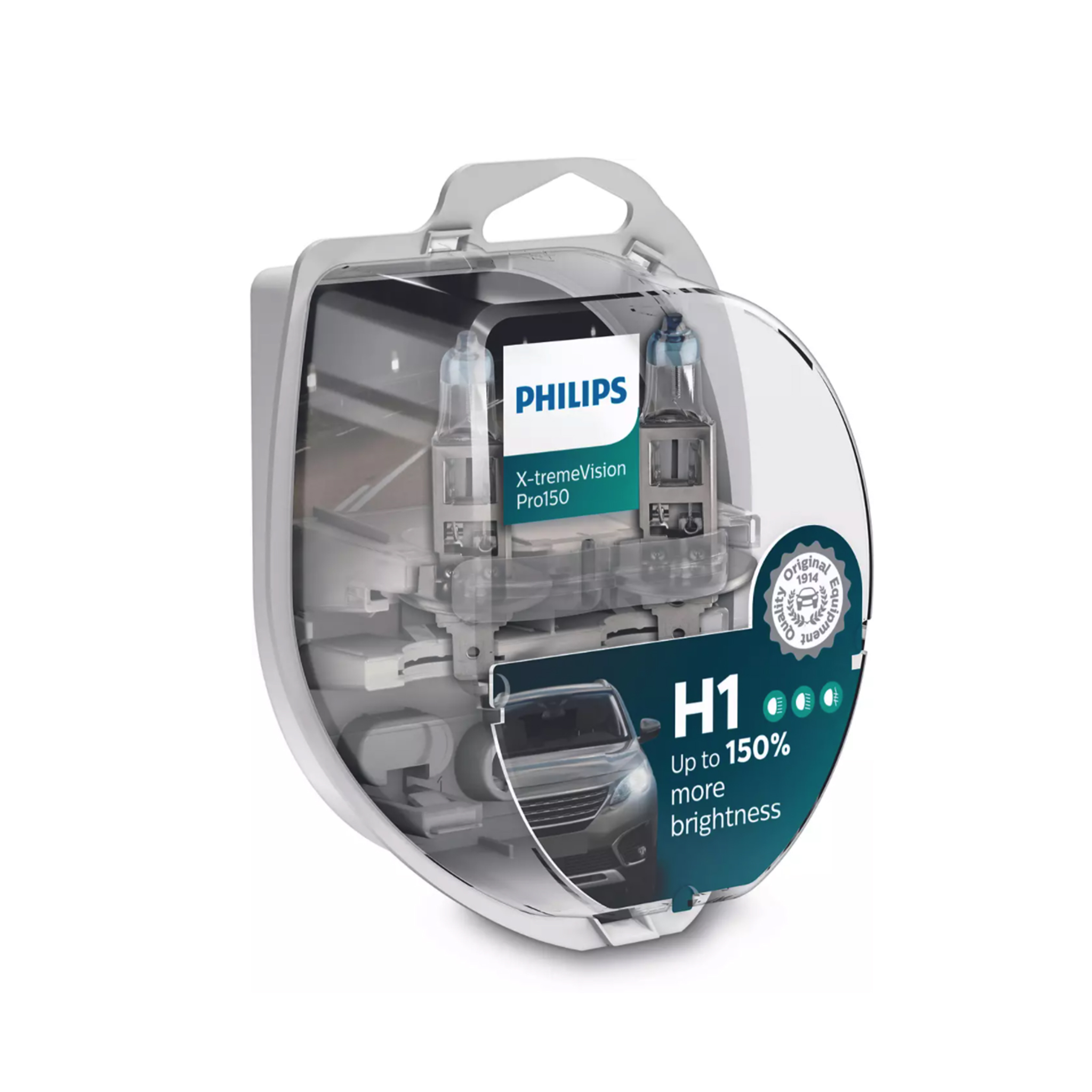 Halogenpære Philips X-TremeVision Pro150, 150%, 55W, H1