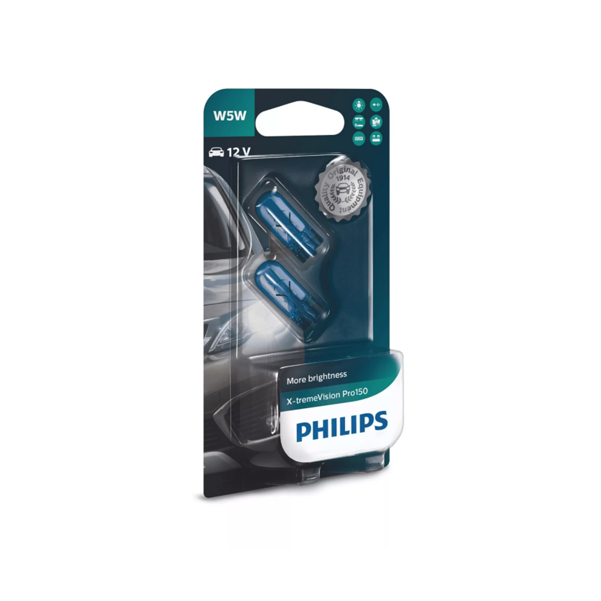 Halogen lamp Philips X-TremeVision Pro150, 15W, T10