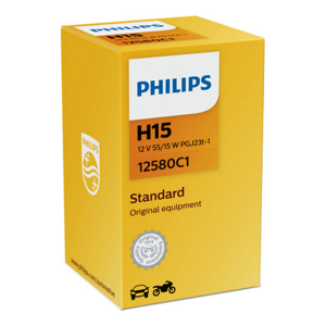 Halogenpære Philips H15, 12V, 55/15W