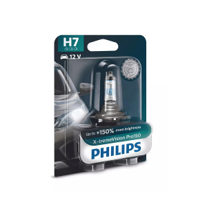 Halogenpære Philips X-TremeVision Pro150, 150%, 55W, H7