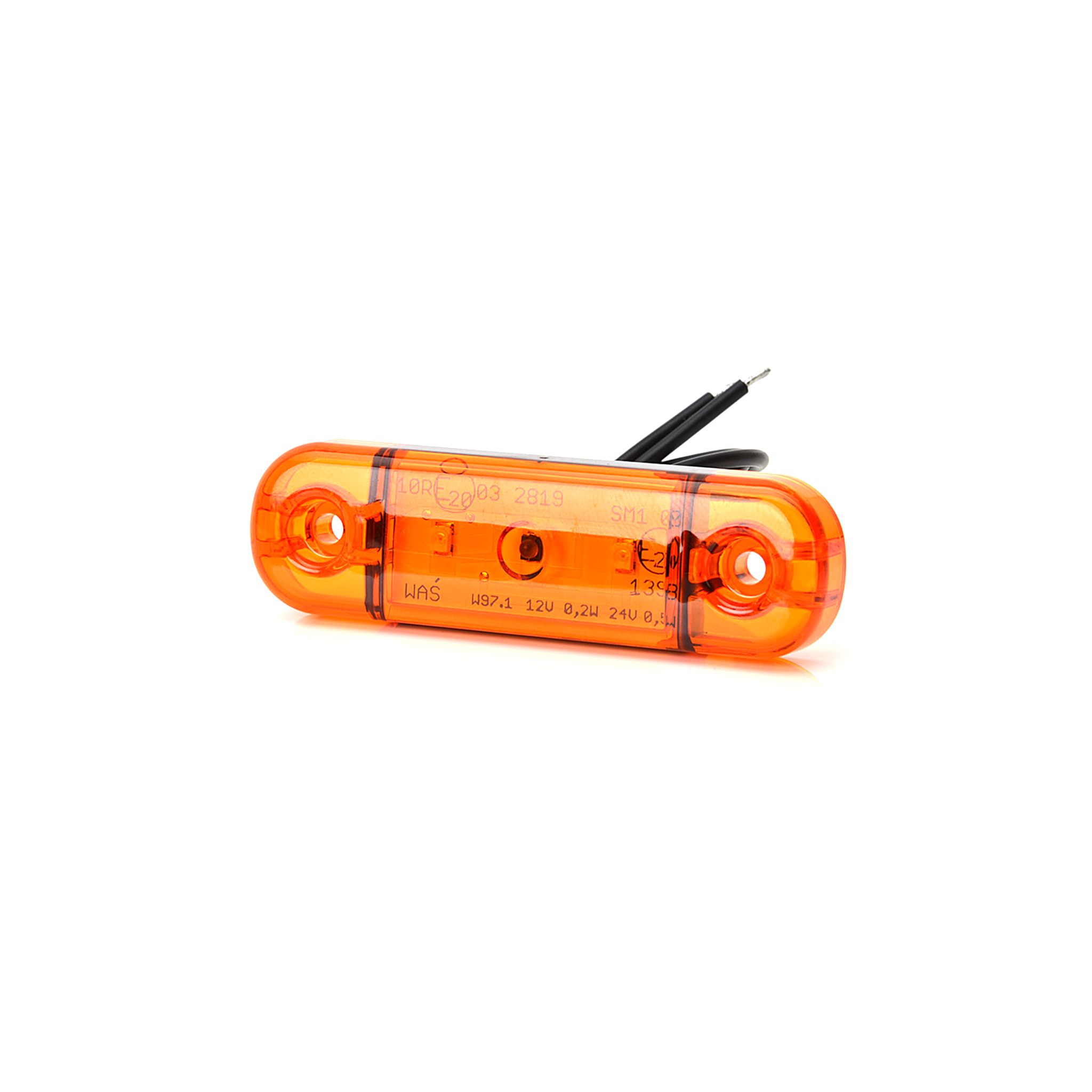 Positionsljus / Sidomarkeringsljus Strands Side Marker Slim, 3 LED, Orange
