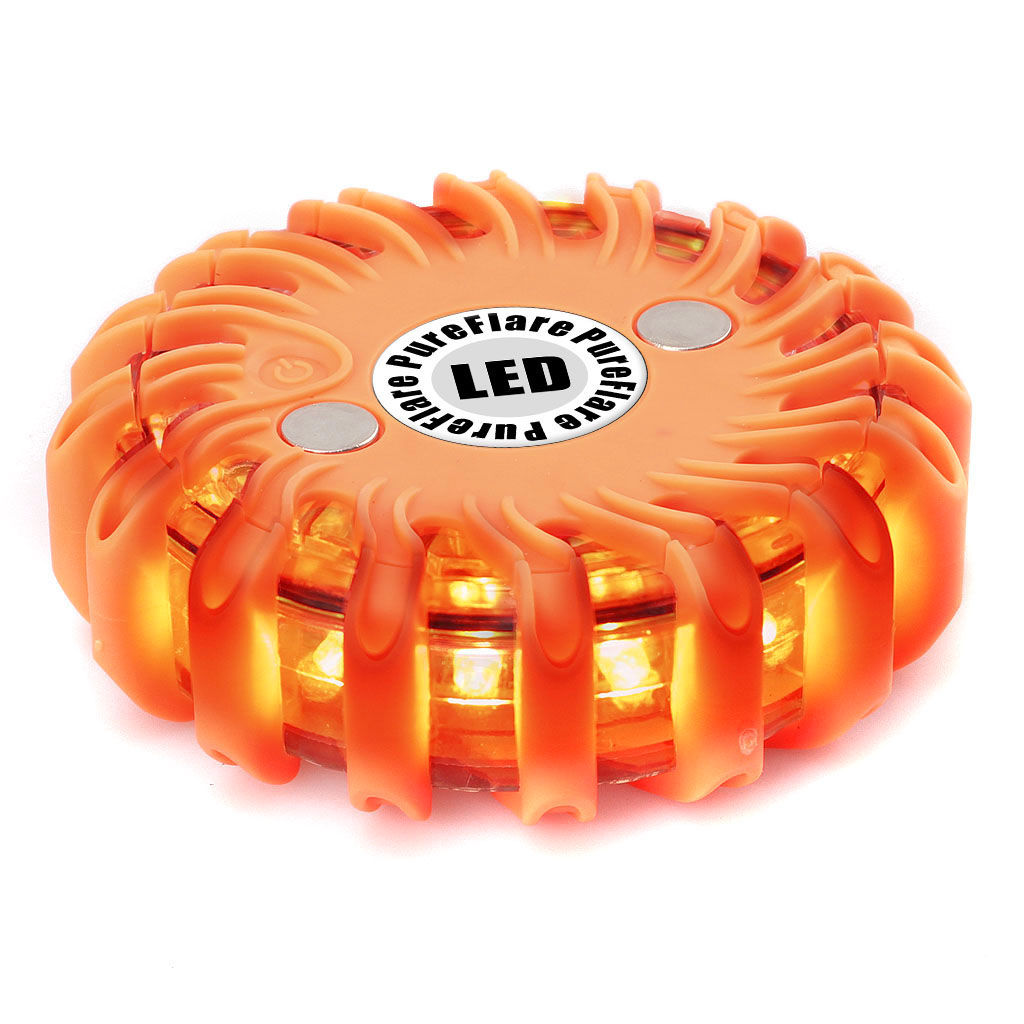 Läs mer om Laddbar LED-ljuspuck Pureflare, 16 LED, Orange