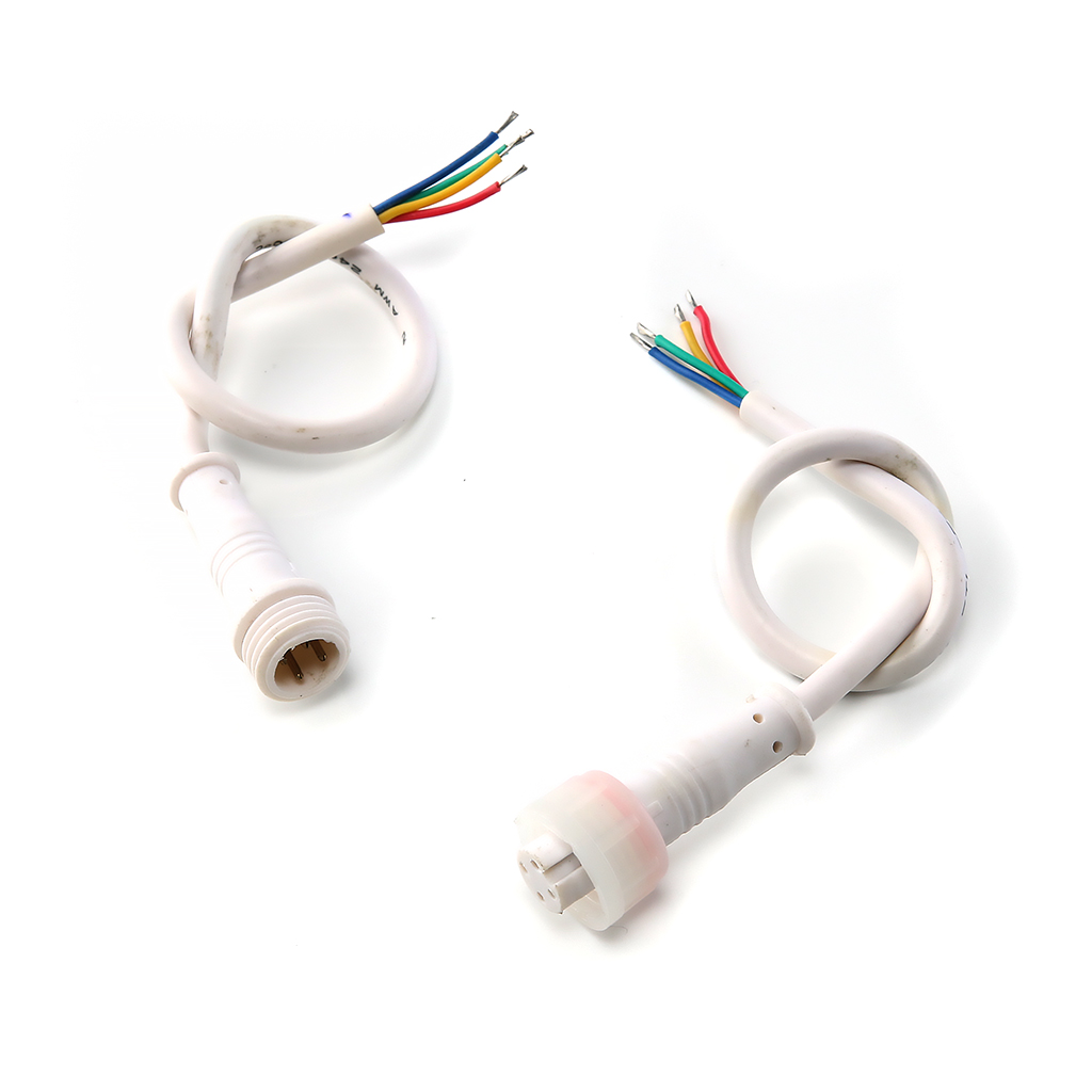 RGB LED-slinga 4-pin stiftkontakt, vattentät