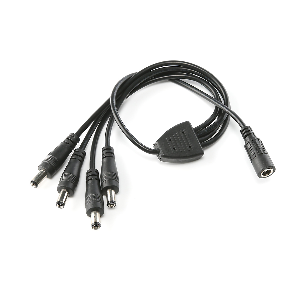 Kabel Splitter 4-1 LED-slinga 5,5mm x 2,1mm