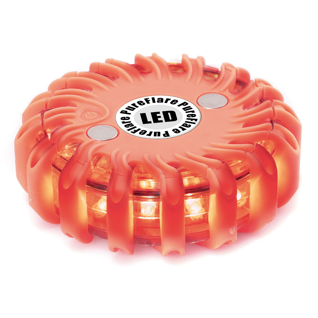 Läs mer om Laddbar LED-ljuspuck Pureflare, 16 LED, Röd