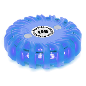 Laddbar LED-ljuspuck Pureflare, 16 LED, Blå