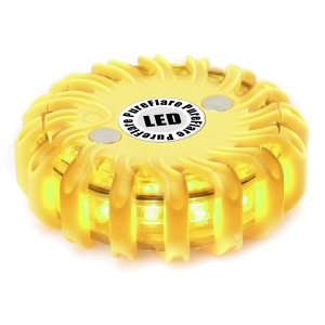 Rechargeable LED light puck Pureflare, 16 LEDs, Yellow