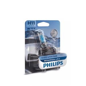 Halogeenipolttimo PHILIPS WhiteVision ultra, 55W, H11