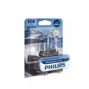 Halogenpære Philips WhiteVision ultra, 55/60W, H4