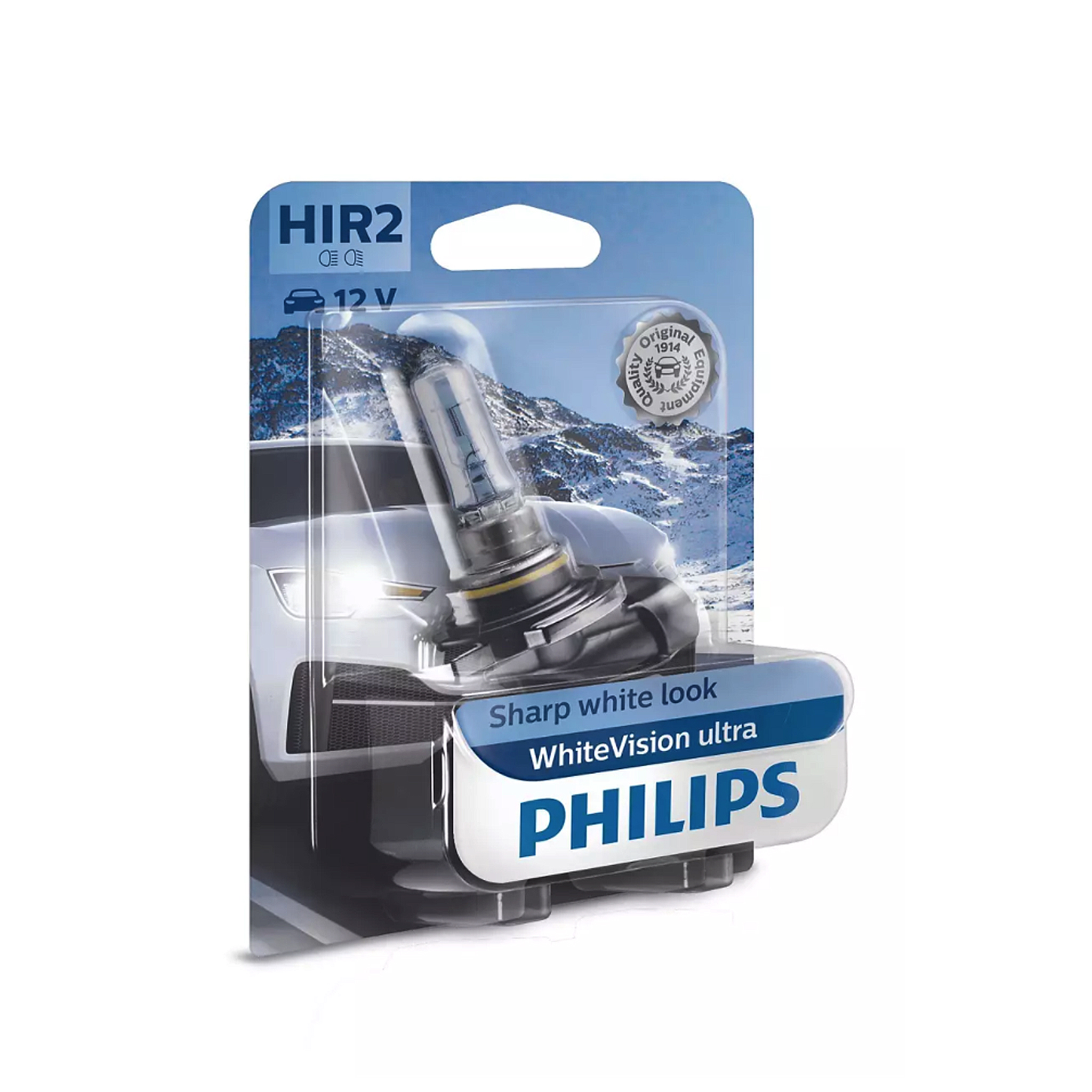 Halogeenipolttimo Philips Whitevision Ultra, 55W, Hir2,