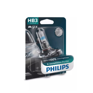 Halogenlampa Philips X-TremeVision Pro150, 150%, 60W, HB3
