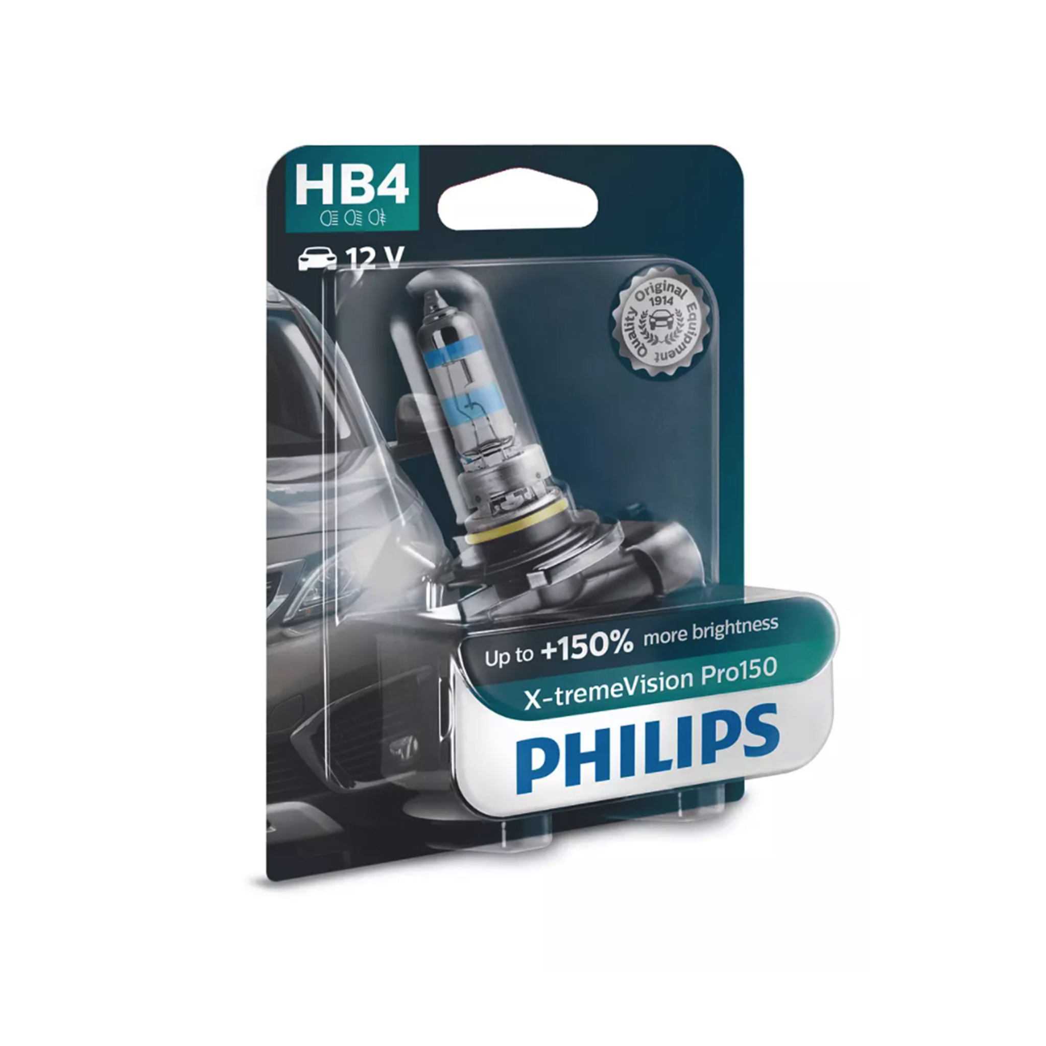 Halogeenipolttimo PHILIPS X-TremeVision Pro150, 150%, 51W, HB4, 2 kpl | Alk. 36,90 €