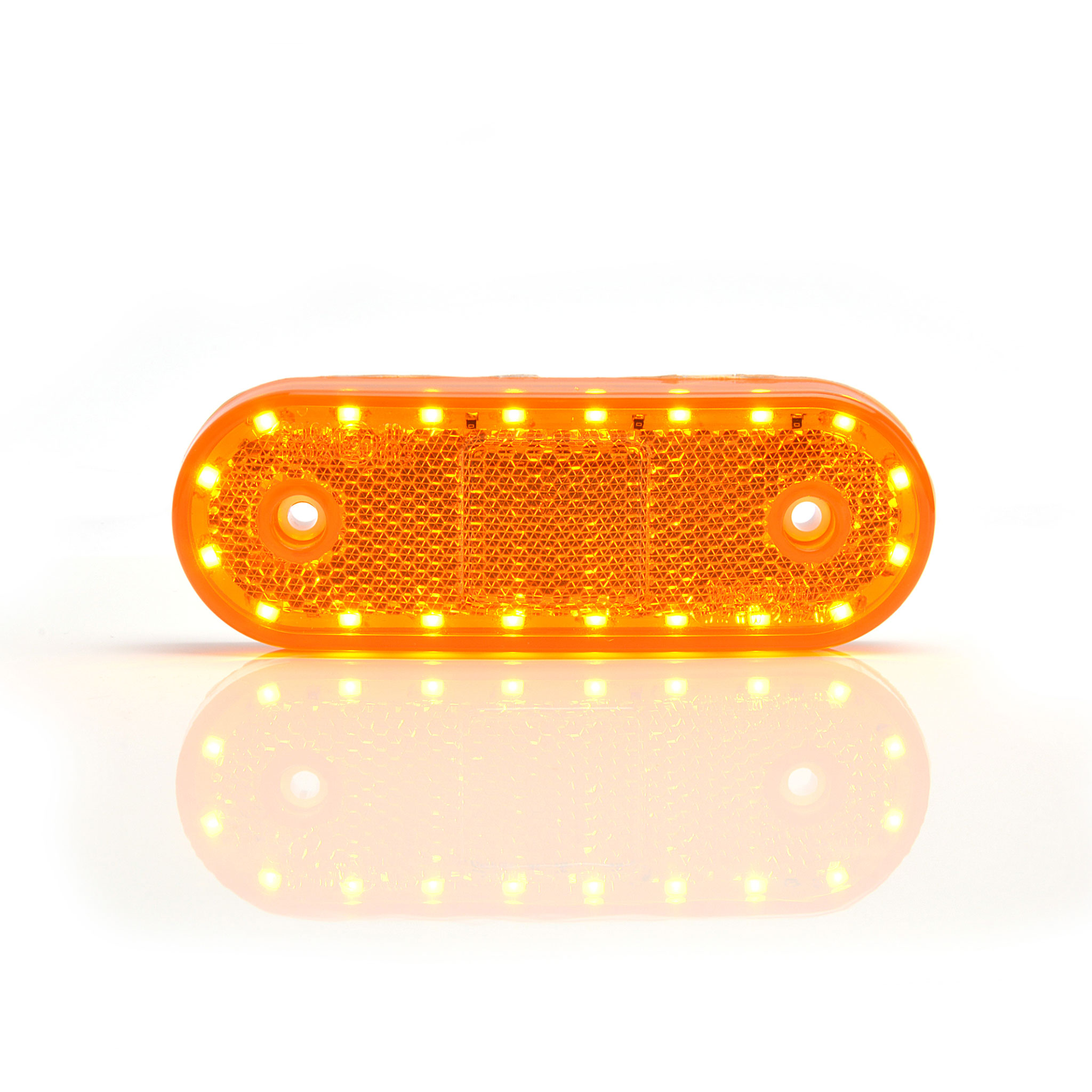 Sidomarkeringsljus med blinkers, Strands Orange 12-24V