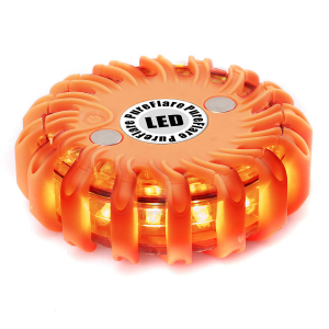 Laddbar LED-ljuspuck Pureflare, 16 LED, Orange